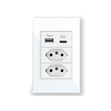 Tomada com Entrada Usb de Parede - Carregamento Rápido