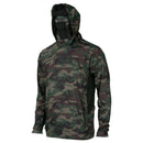 Camisa para Pesca Proteção UV +50 Manga Longa com Capuz e Bandana Facial verde camuflado Energy Express