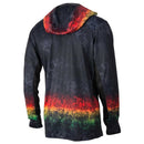 Camisa para Pesca Proteção UV +50 Manga Longa com Capuz e Bandana Facial preta reggae Energy Express