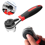 Chave Catraca Multifuncional em Titânio – Ferramenta 2 em 1 para Reparos com Precisão