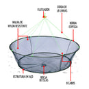 Rede de Pesca Dobrável com Bolsa para Isca