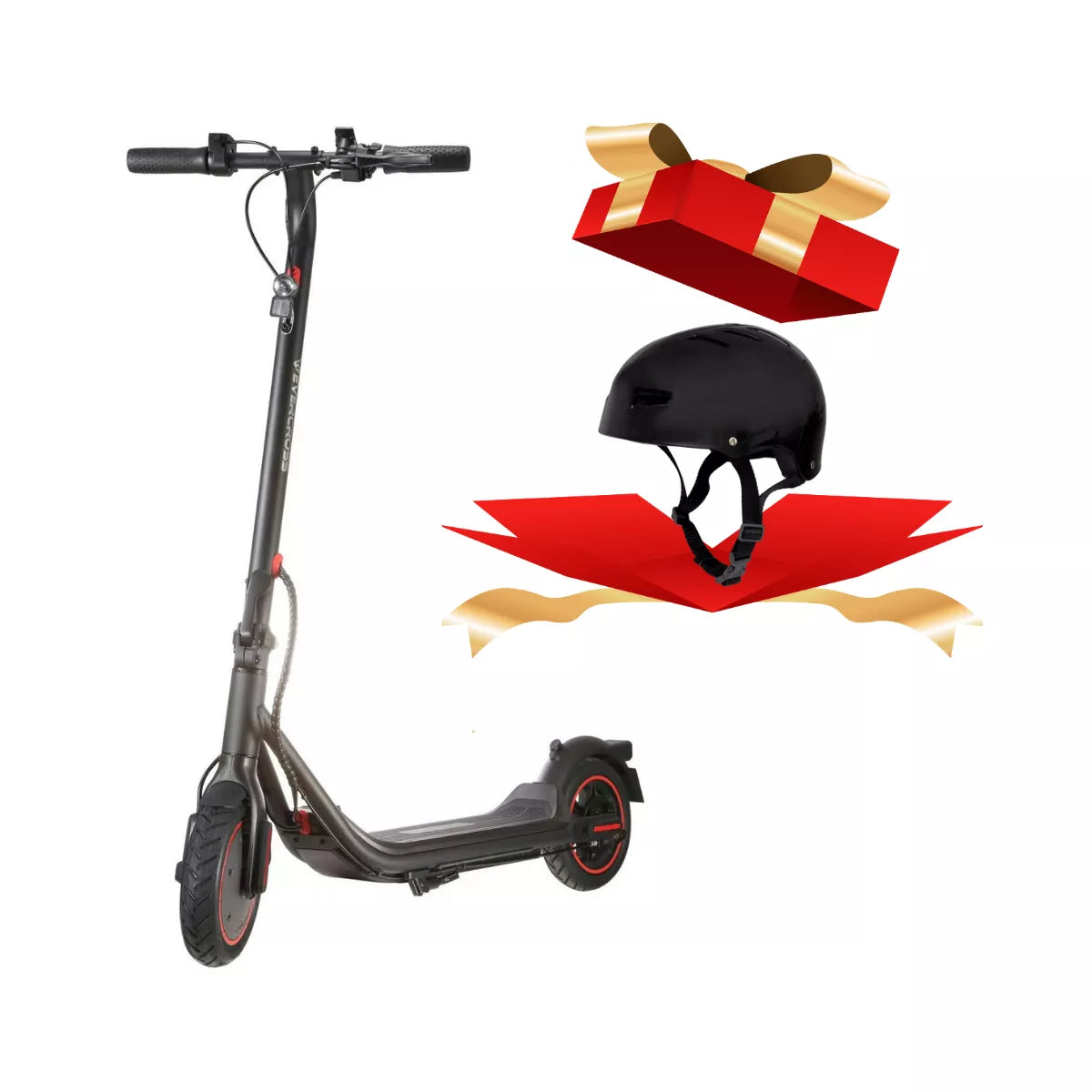 Patinete Elétrico Dobrável 300W com Bateria de Lítio e Luz LED + Brinde Energy Express