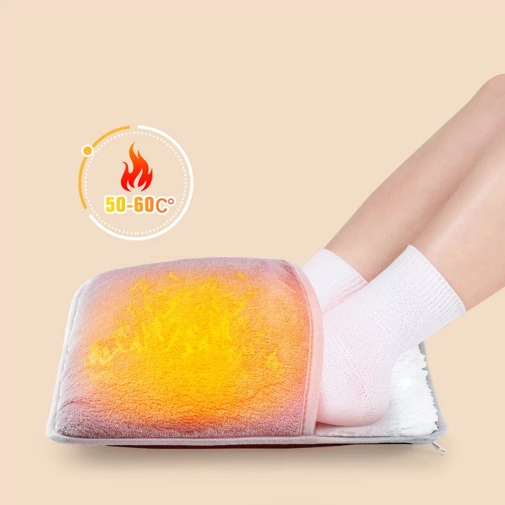Almofada Elétrica para Aquecer os Pés USB 50W – Aquecedor Térmico Confortável para Inverno Energy Express