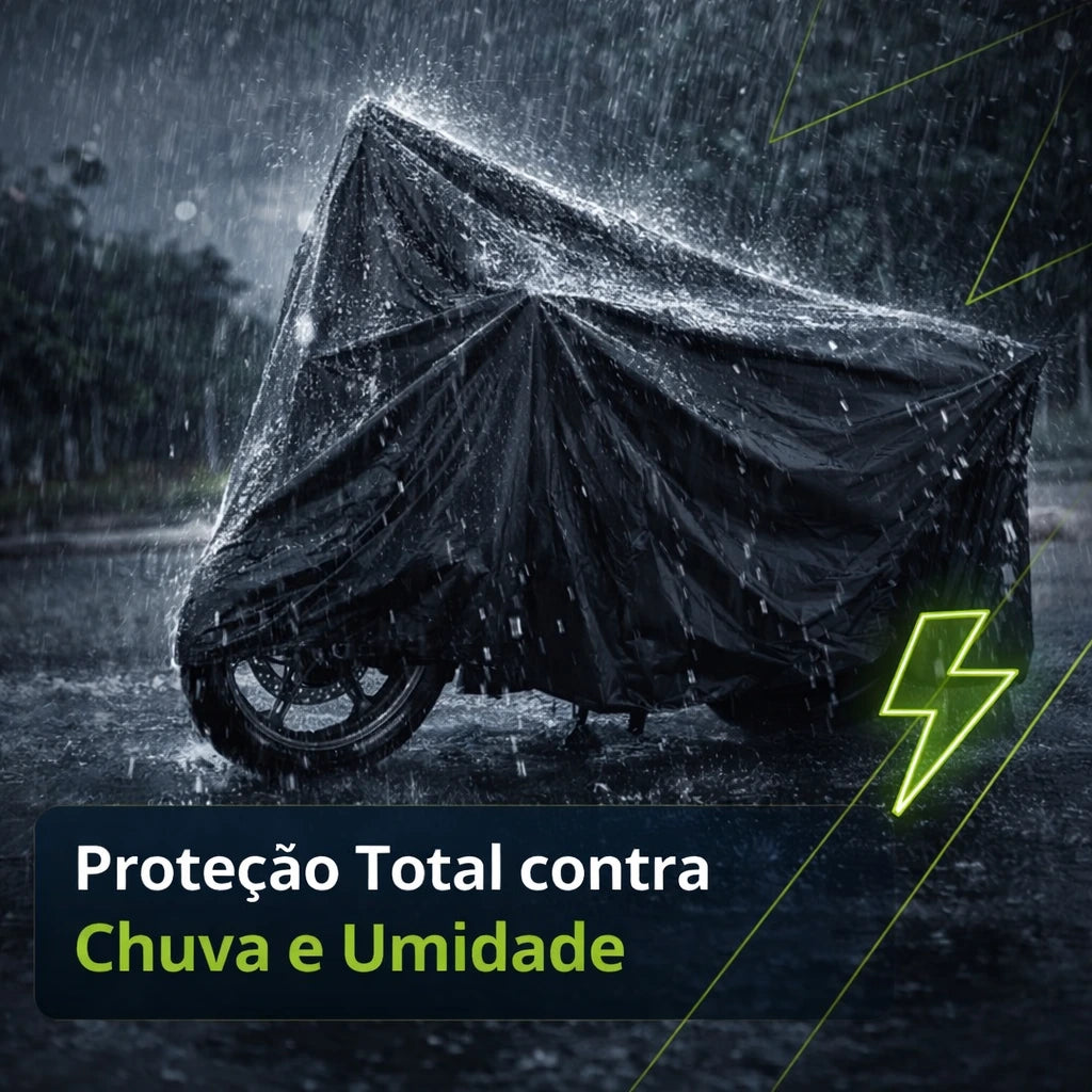 Capa para Moto Impermeável em Couro Ecológico com Proteção UV – Capa Protetora Anti-Chuva e Anti-Risco Energy Express