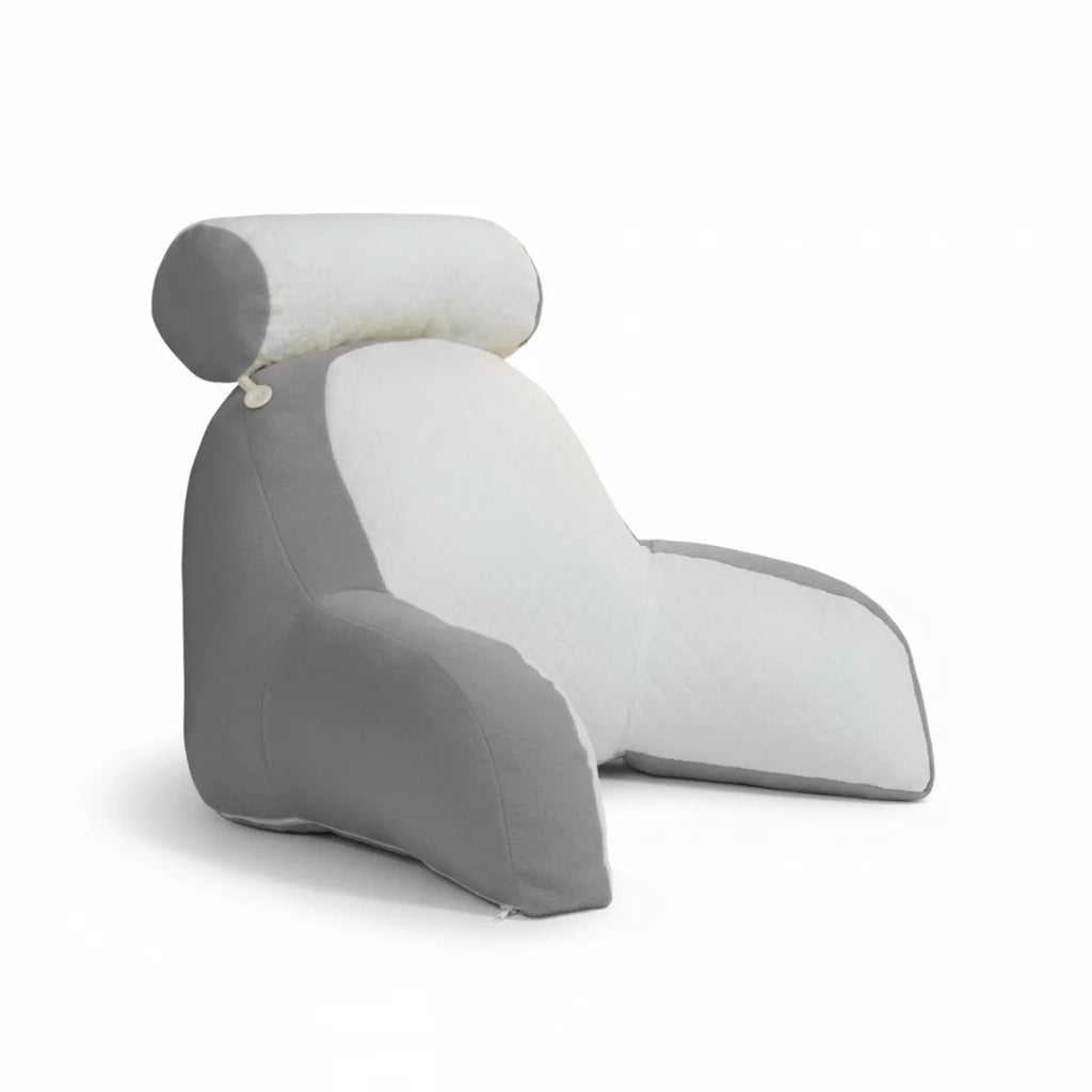 Almofada de Encosto para Leitura com Apoio Lombar – Travesseiro Ergonômico para Cama e Sofá Energy Express