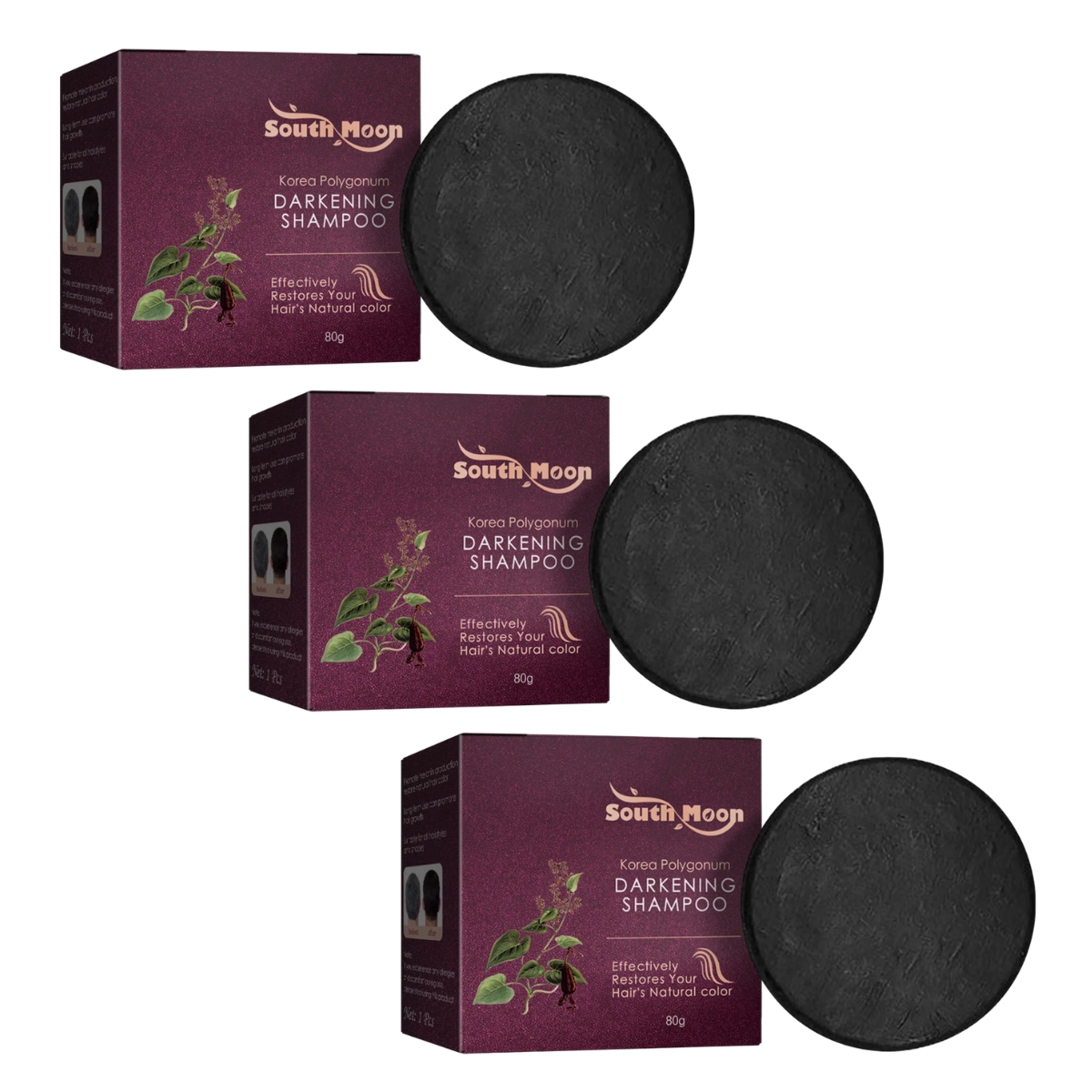 Shampoo Escurecedor de Cabelo e Barba em Barra Natural Energy Express