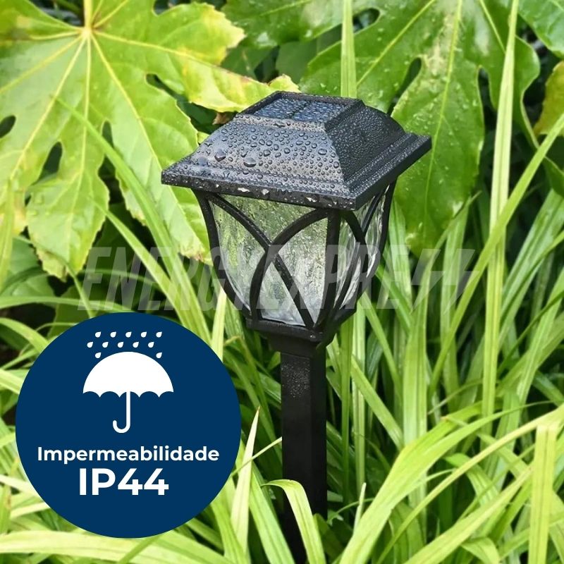 Iluminação Solar Poste de Jardim para Caminho Externo Energy Express