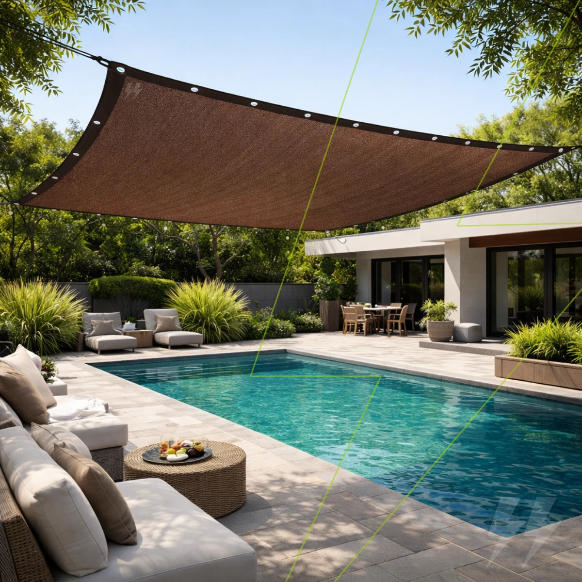 9 Toldo de Sombreamento para Área Externa com Proteção UV Energy Express