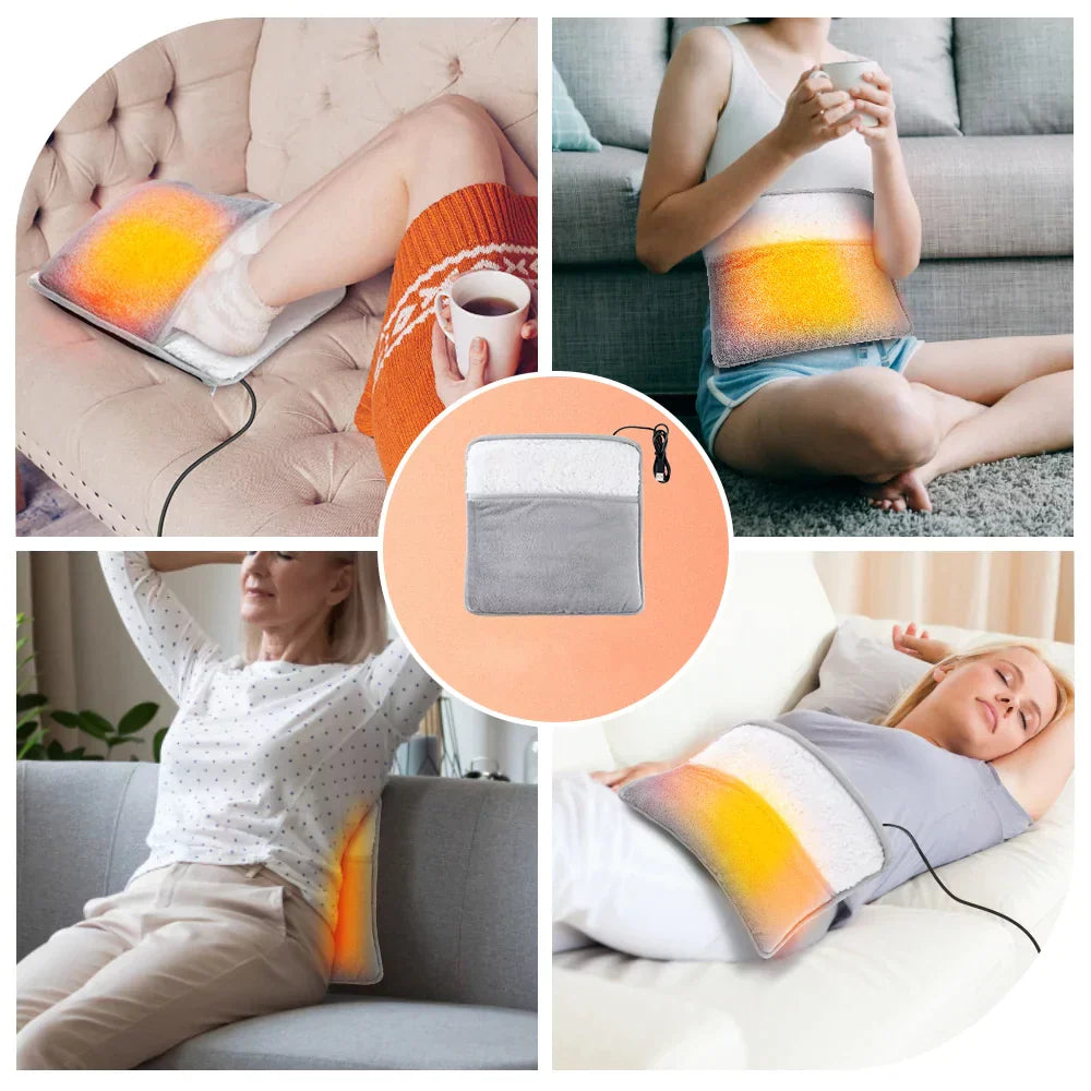 Almofada Elétrica para Aquecer os Pés USB 50W – Aquecedor Térmico Confortável para Inverno Energy Express