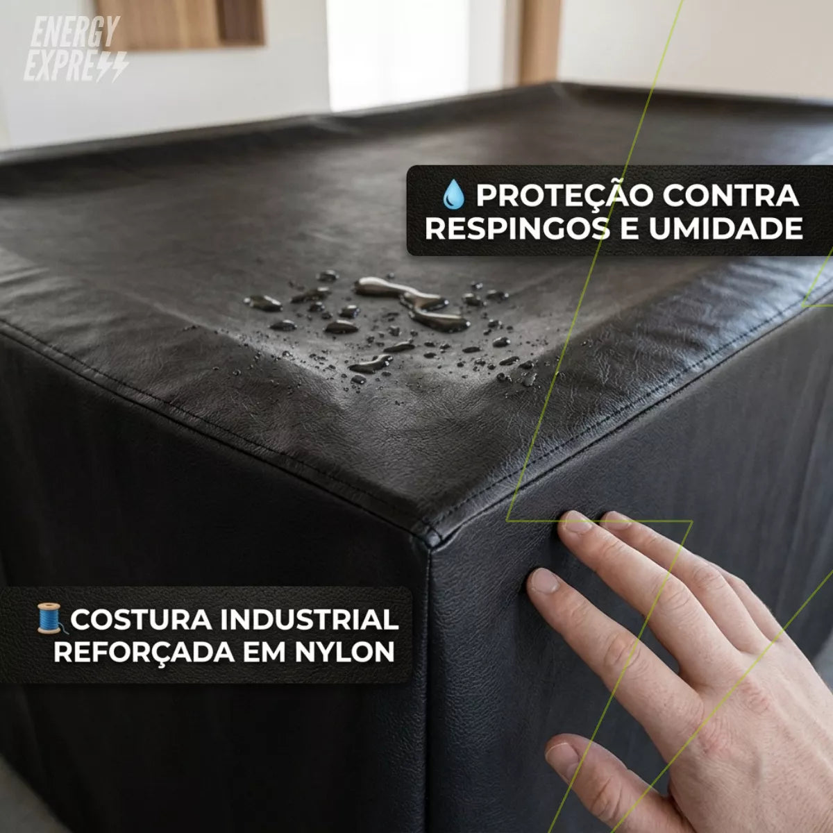 Capa Premium para Mesa de Sinuca em Corino Flanelado Energy Express