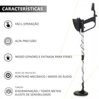 Detector de Metais Profissional MD-4030 – Ouro, Prata, Moedas e Metais com Alta Sensibilidade Energy Express
