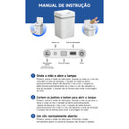 Lixeira com Sensor Automático 18L – Sem Toque, Silenciosa e Higiênica Energy Express