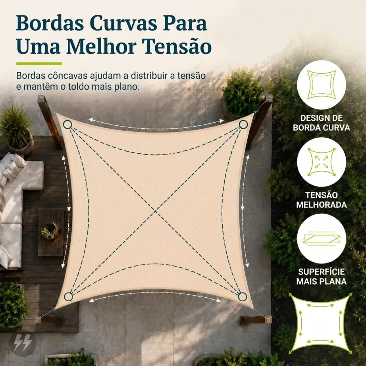 Toldo Portátil Impermeável para Varanda e Carros Energy Express
