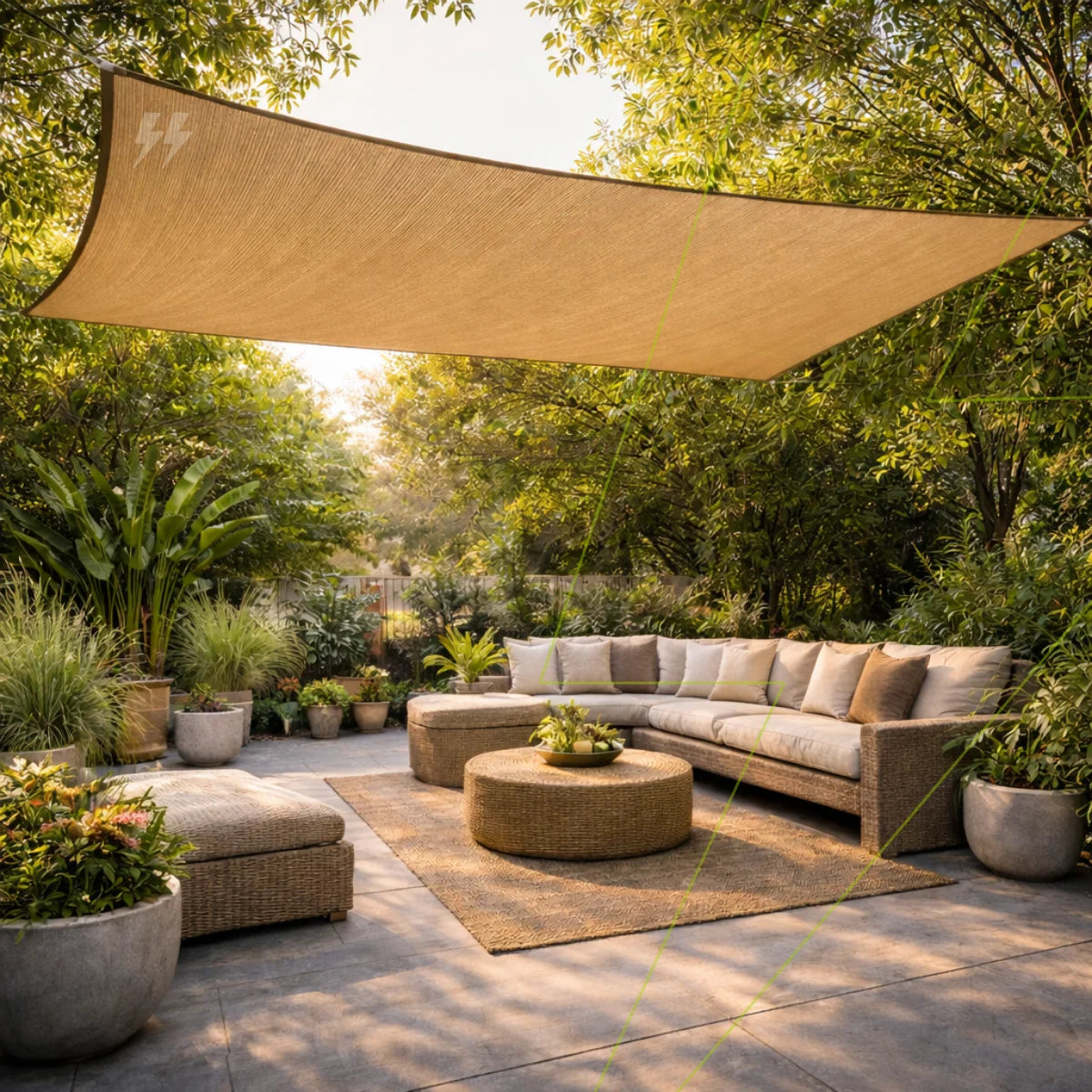 Toldo Impermeável Lona para Cobertura com Proteção UV Energy Express