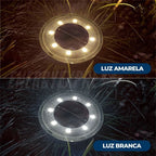 Iluminação Solar de Piso Externa Redonda para Caminho Externo ENERGY EXPRESS