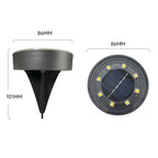 Iluminação Solar de Piso Externa Redonda para Caminho Externo