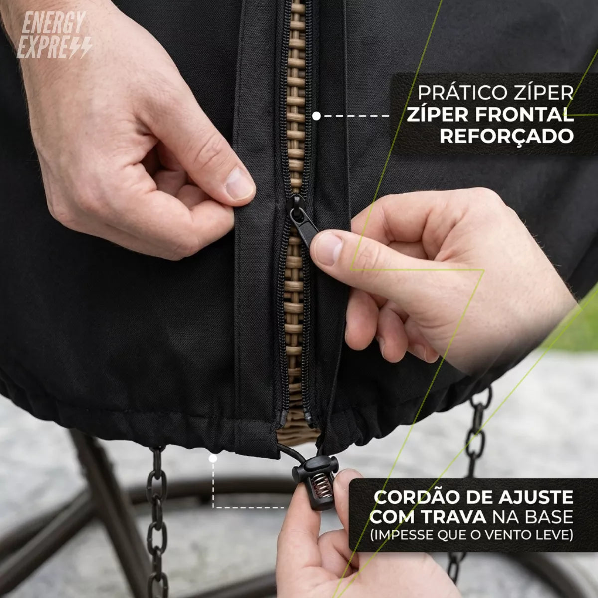 Capa para Cadeira Egg Suspensa Impermeável Energy Express