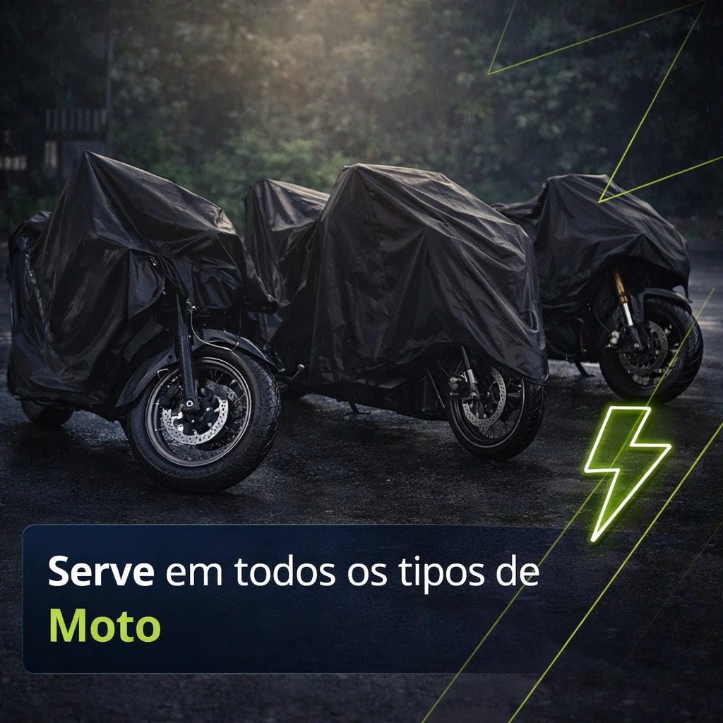 Capa para Moto Impermeável em Couro Ecológico com Proteção UV – Capa Protetora Anti-Chuva e Anti-Risco Energy Express