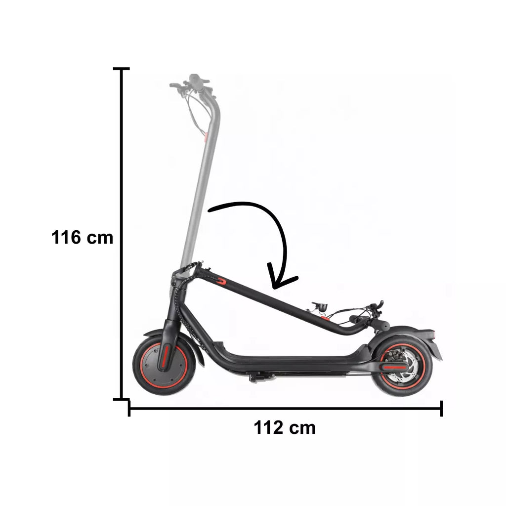 Patinete Elétrico Dobrável 300W com Bateria de Lítio e Luz LED + Brinde Energy Express