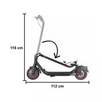 Patinete Elétrico Dobrável 300W com Bateria de Lítio e Luz LED + Brinde Energy Express