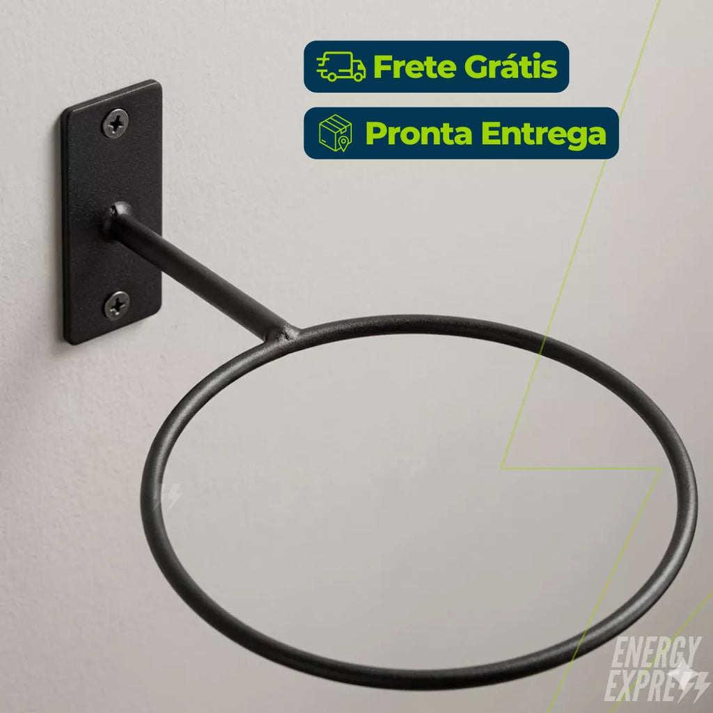 Kit 5 Suportes para Bola de Parede em Aço Reforçado – Futebol, Basquete e Vôlei Energy Express