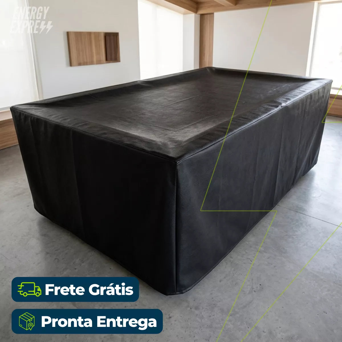 Capa Premium para Mesa de Sinuca em Corino Flanelado Energy Express