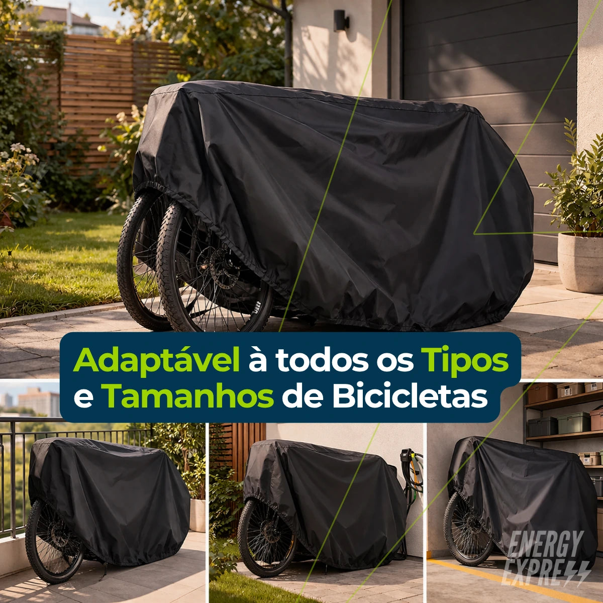 Capa para Bicicleta Impermeável com Proteção Uv Energy Express