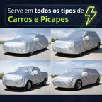 Capa para Carro Impermeável com Cadeado – Capa Protetora Automotiva Contra Sol, Chuva e Poeira
