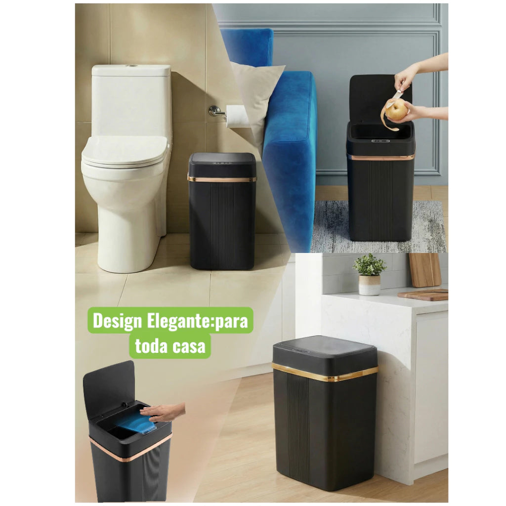 Lixeira com Sensor Automático 18L – Sem Toque, Silenciosa e Higiênica Energy Express