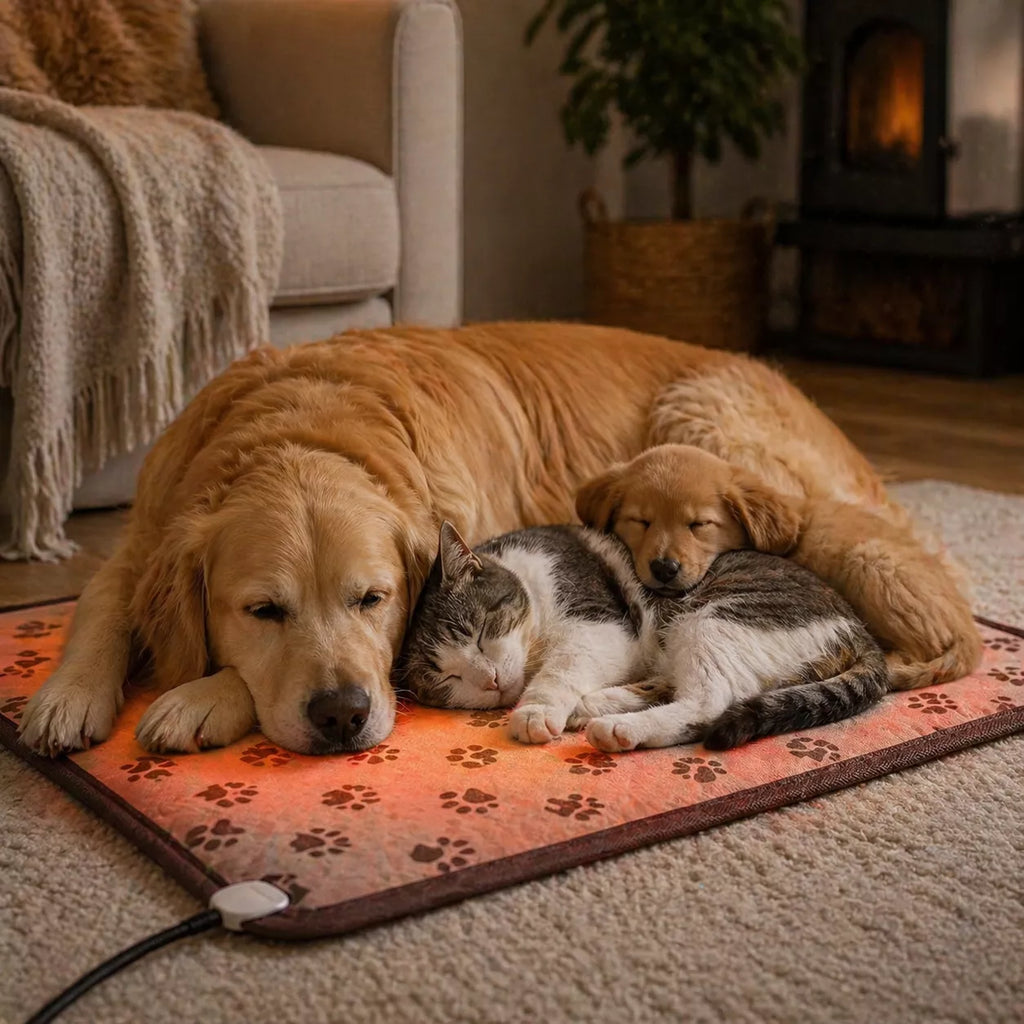 Tapete Térmico para Pet com Controle de Temperatura – Cama Aquecida para Cães e Gatos Impermeável Energy Express
