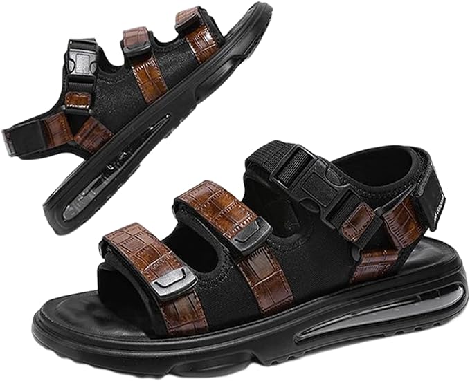 Sandália de Couro Masculina Sport Crocodille