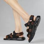 Sandália de Couro Masculina Sport Crocodille