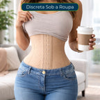 Cinta Modeladora Feminina Redutora de Cintura com Barbatanas de Aço – Espartilho Modelador Ajustável Energy Express