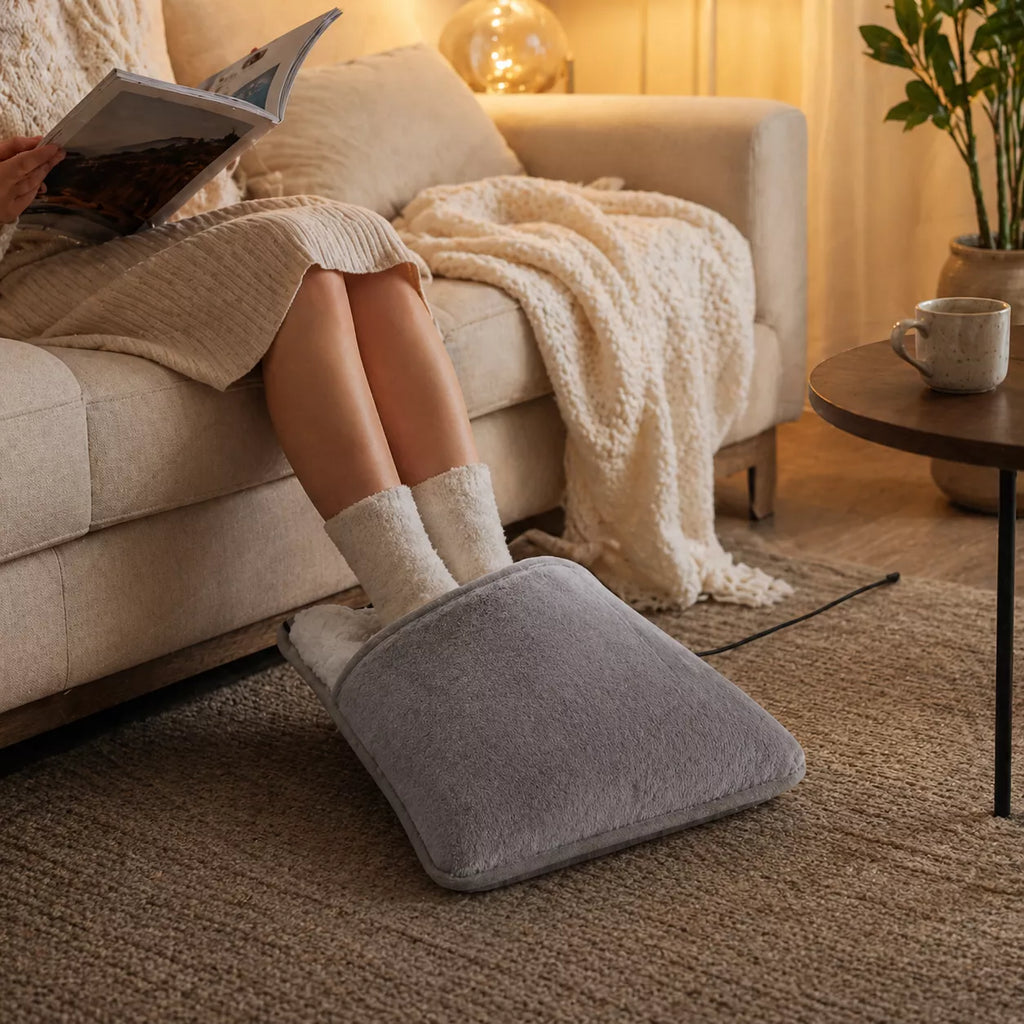 Almofada Elétrica para Aquecer os Pés USB 50W – Aquecedor Térmico Confortável para Inverno Energy Express