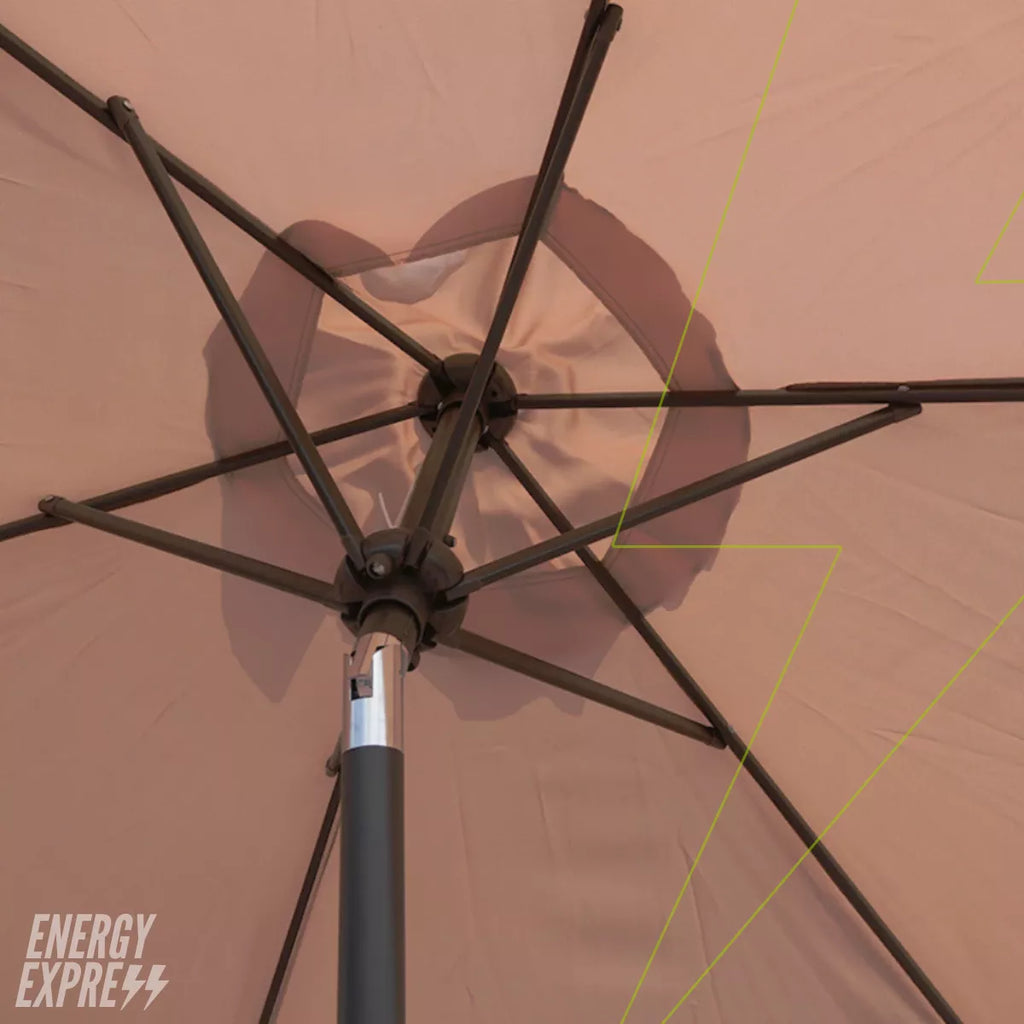Ombrelone 2,30m Articulado com Proteção UV e Impermeável – Guarda-Sol para Jardim, Piscina e Área Externa Energy Express