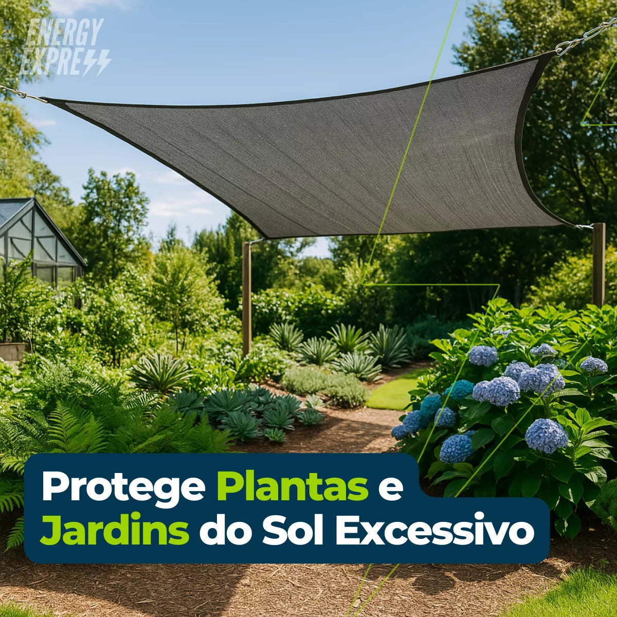Toldo Impermeável Lona para Cobertura com Proteção UV Energy Express
