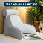 Almofada de Encosto para Leitura com Apoio Lombar – Travesseiro Ergonômico para Cama e Sofá Energy Express