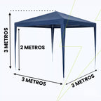 Toldo Impermeável Gazebo para Área Externa – Tenda de Cobertura para Jardim, Piscina e Praia Energy Express