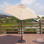 Ombrelone 2,30m Articulado com Proteção UV e Impermeável – Guarda-Sol para Jardim, Piscina e Área Externa Energy Express