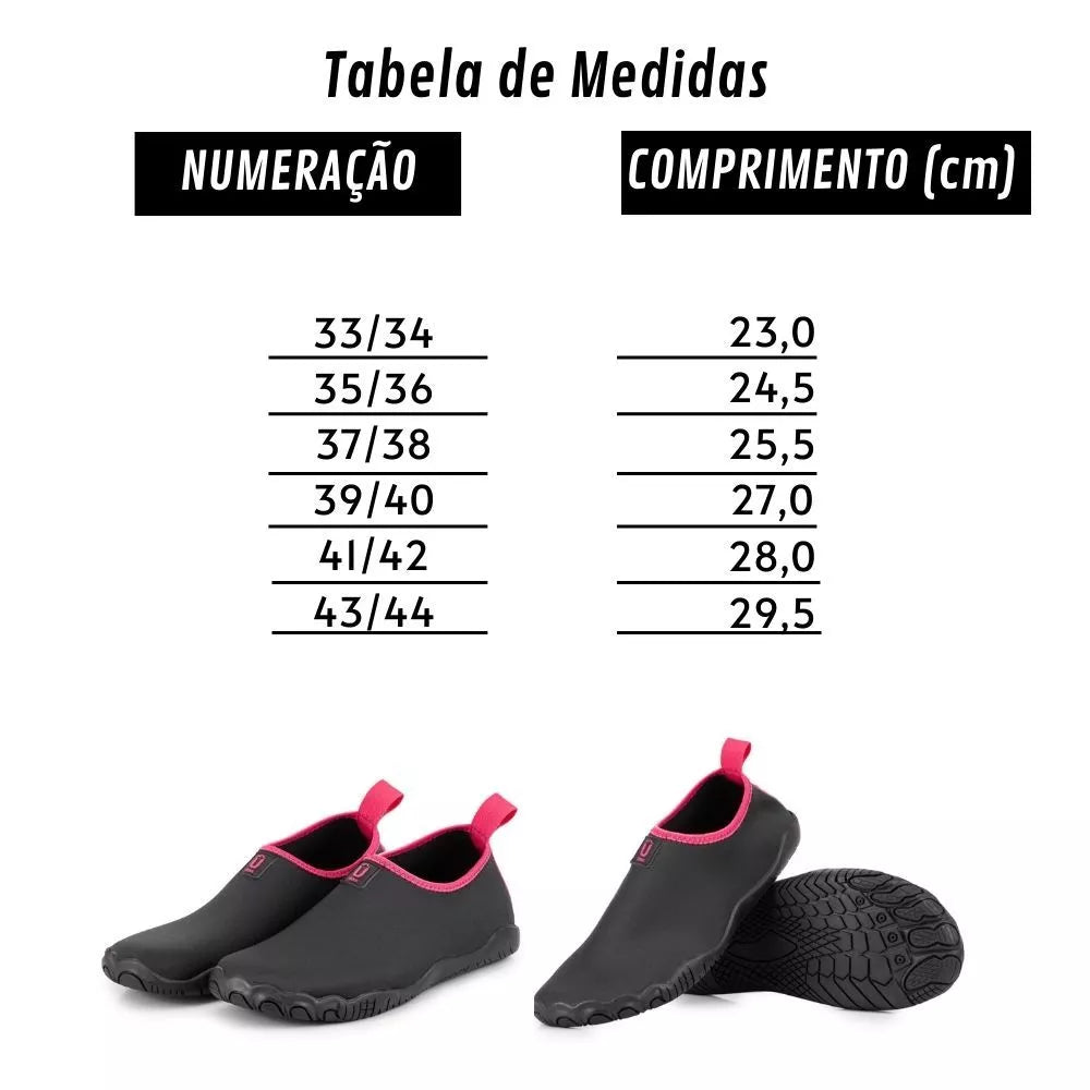 Sapatilha Aquática Antiderrapante para Praia, Cachoeira e Piscina – Leve, Confortável e Flexível Energy Express