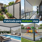 Tela de Privacidade 90% com Ilhós para Cercas e Varandas – Proteção Solar e Visual 2x1m Energy Express