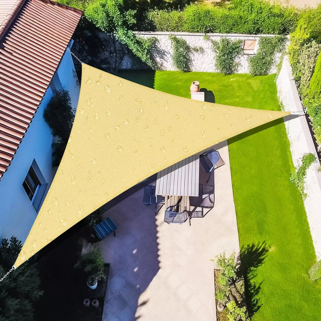 Toldo Portátil Impermeável para Varanda e Carros Energy Express Triangular bege