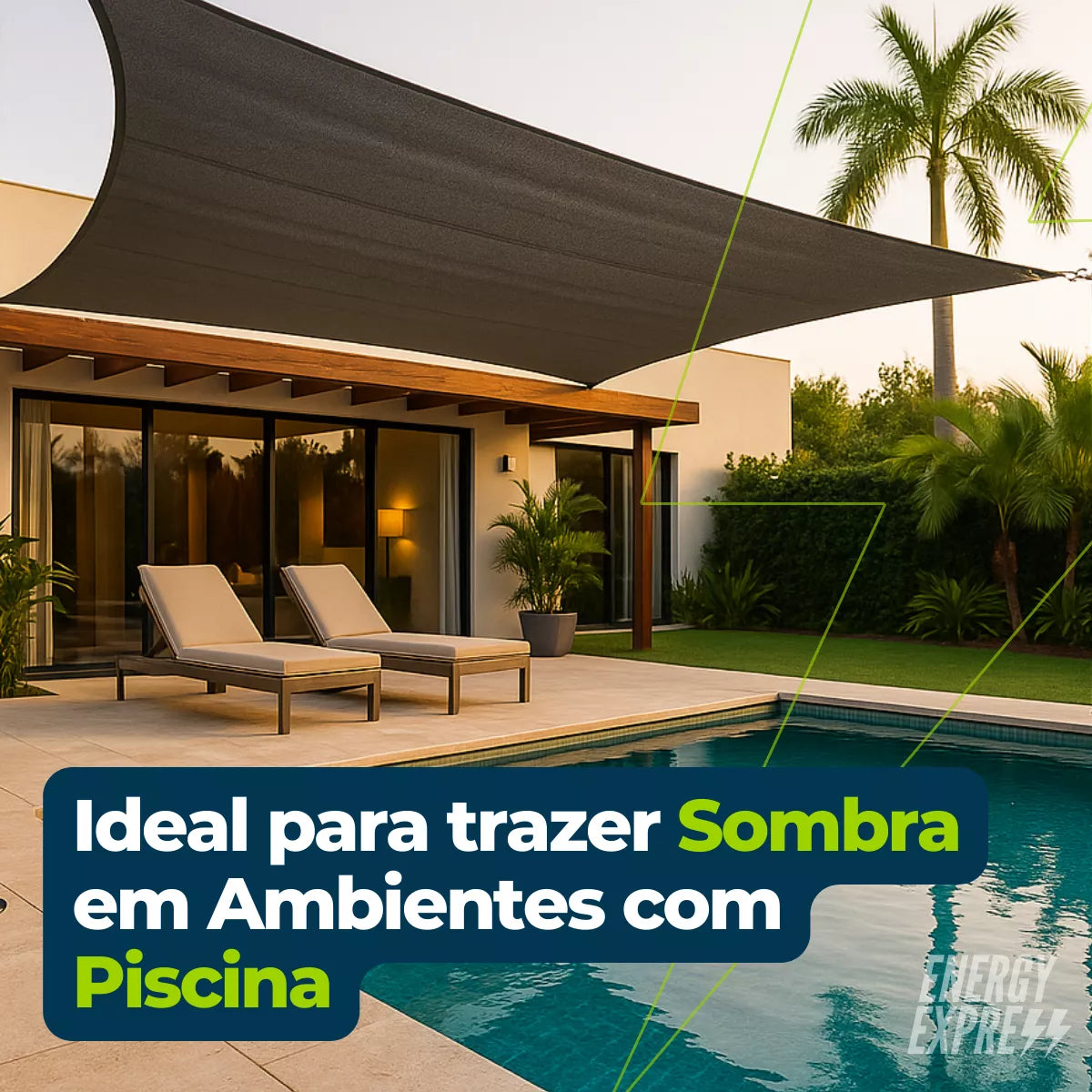 Toldo Impermeável Lona para Cobertura com Proteção UV Energy Express