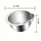 Tigela Escorredora Inox 2 em 1 para Lavar Arroz, Frutas e Verduras - Aço Inoxidável 304 Energy Express