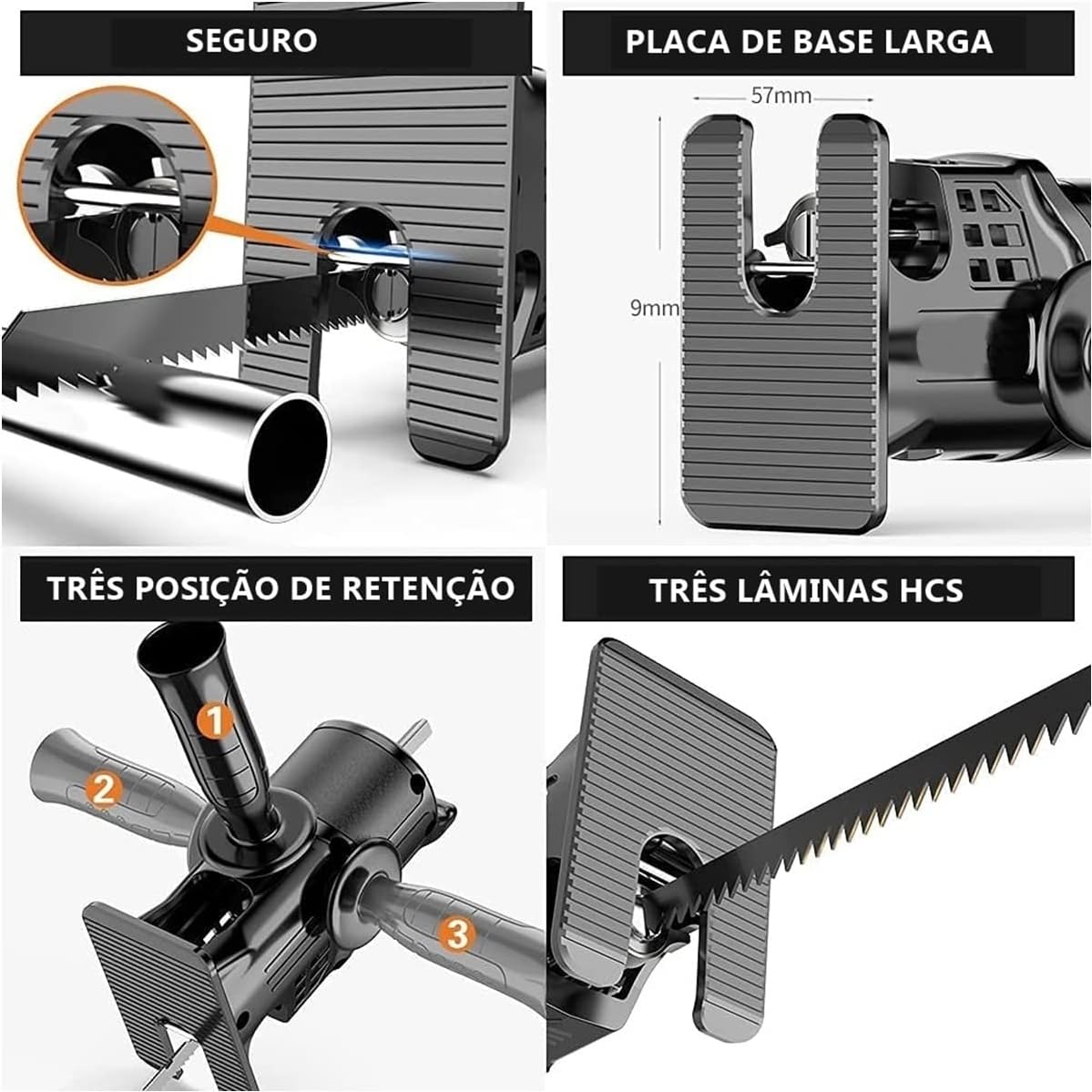 Adaptador de Serra tico tico para Furadeira Parafusadeira Energy Express