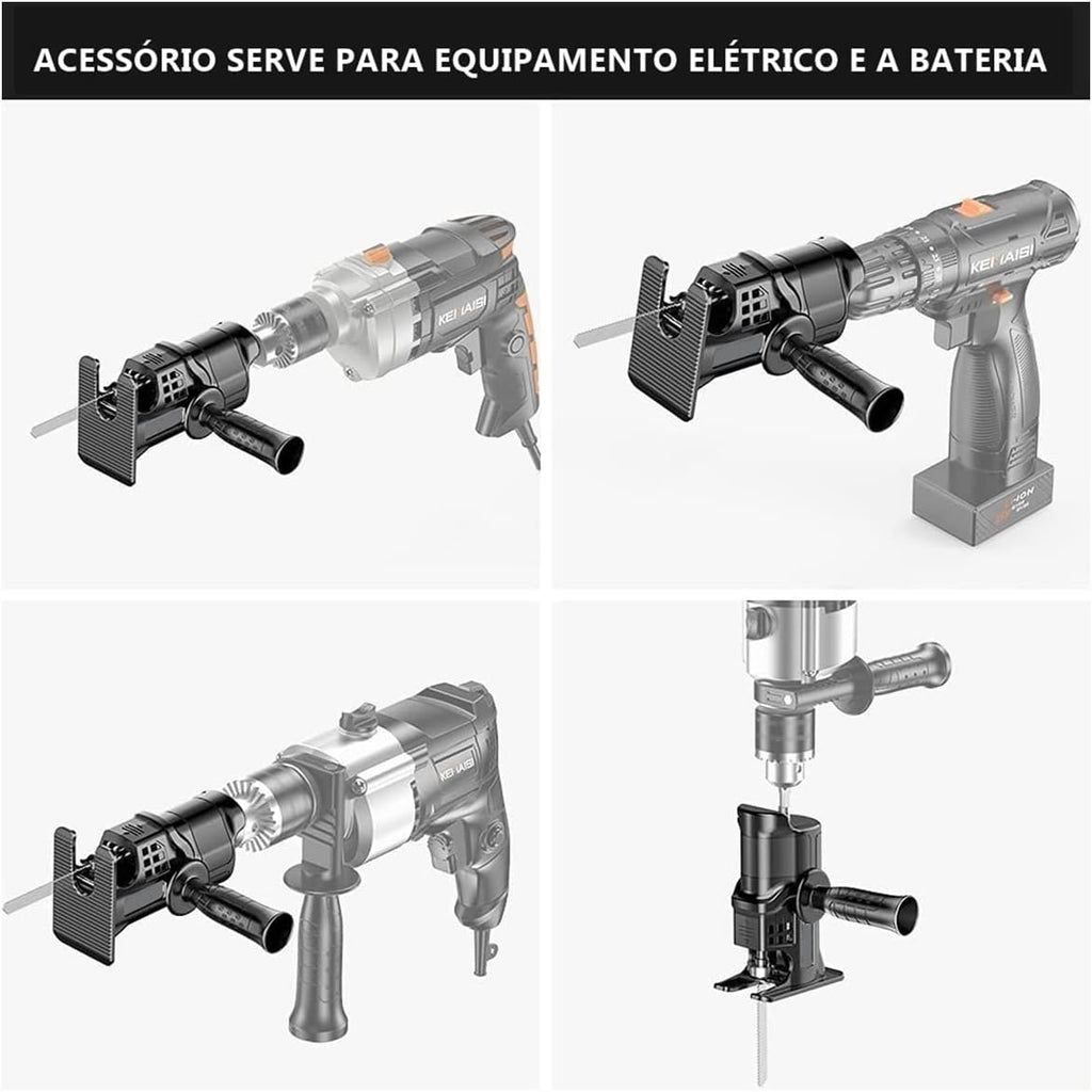 Adaptador de Serra tico tico para Furadeira Parafusadeira Energy Express