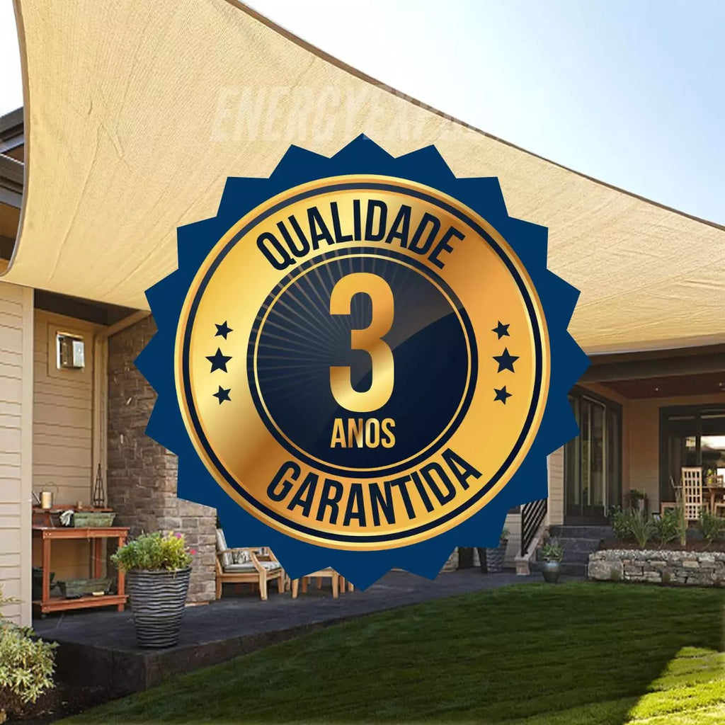 Toldo Impermeável Lona Triangular Colorido Para Cobertura em Área Externa Energy Express