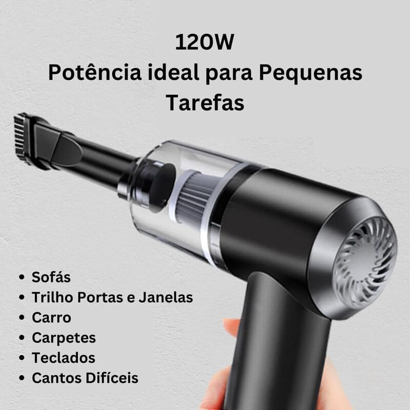 Aspirador de Pó Portátil Recarregável Automotivo energy express