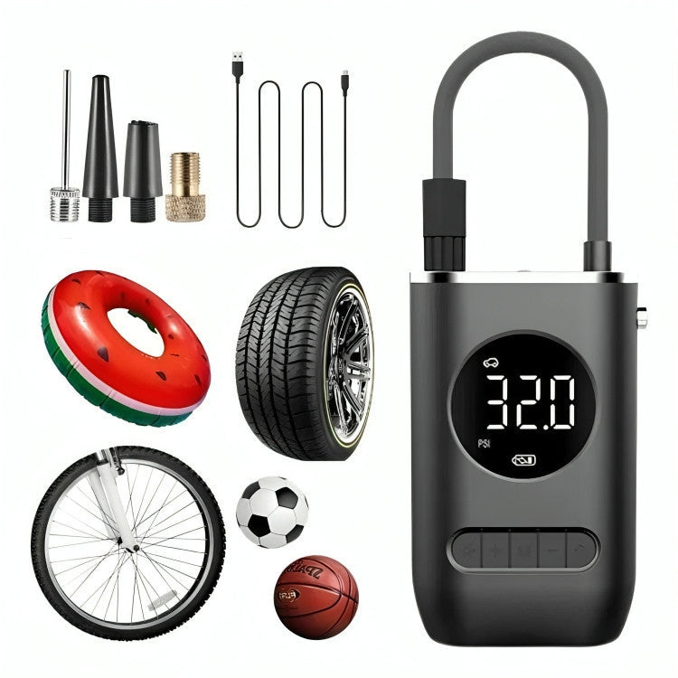 Mini Compressor Portátil Recarregável 12V - Enche Pneu de Carro, Bicicleta e Bola Energy Express