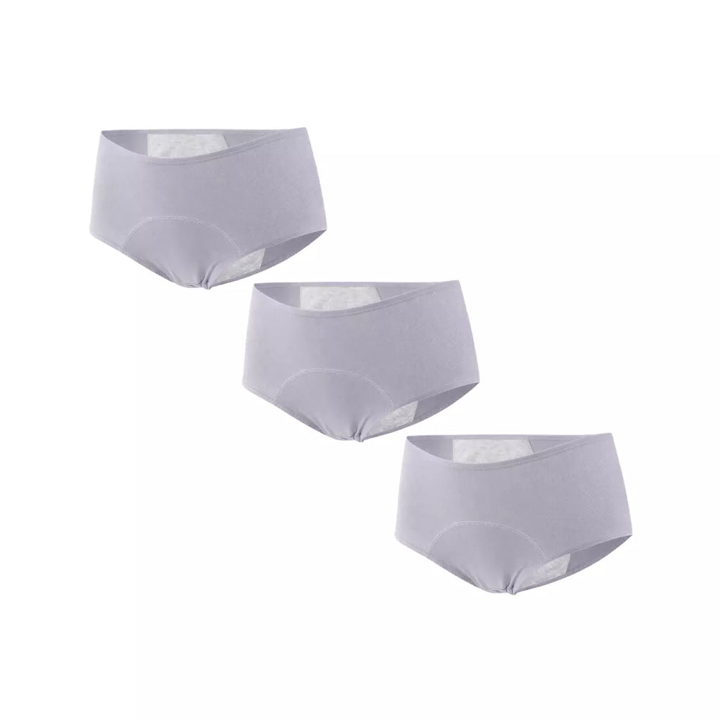 Calcinha Absorvente para Incontinência Urinária - Anti-vazamento e Antibacteriana cinza 03